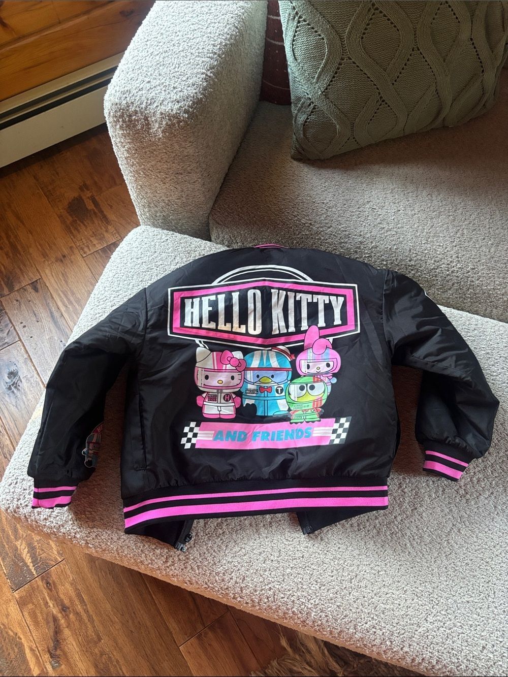 Hello Kitty Black Jacket bomber racer jacket